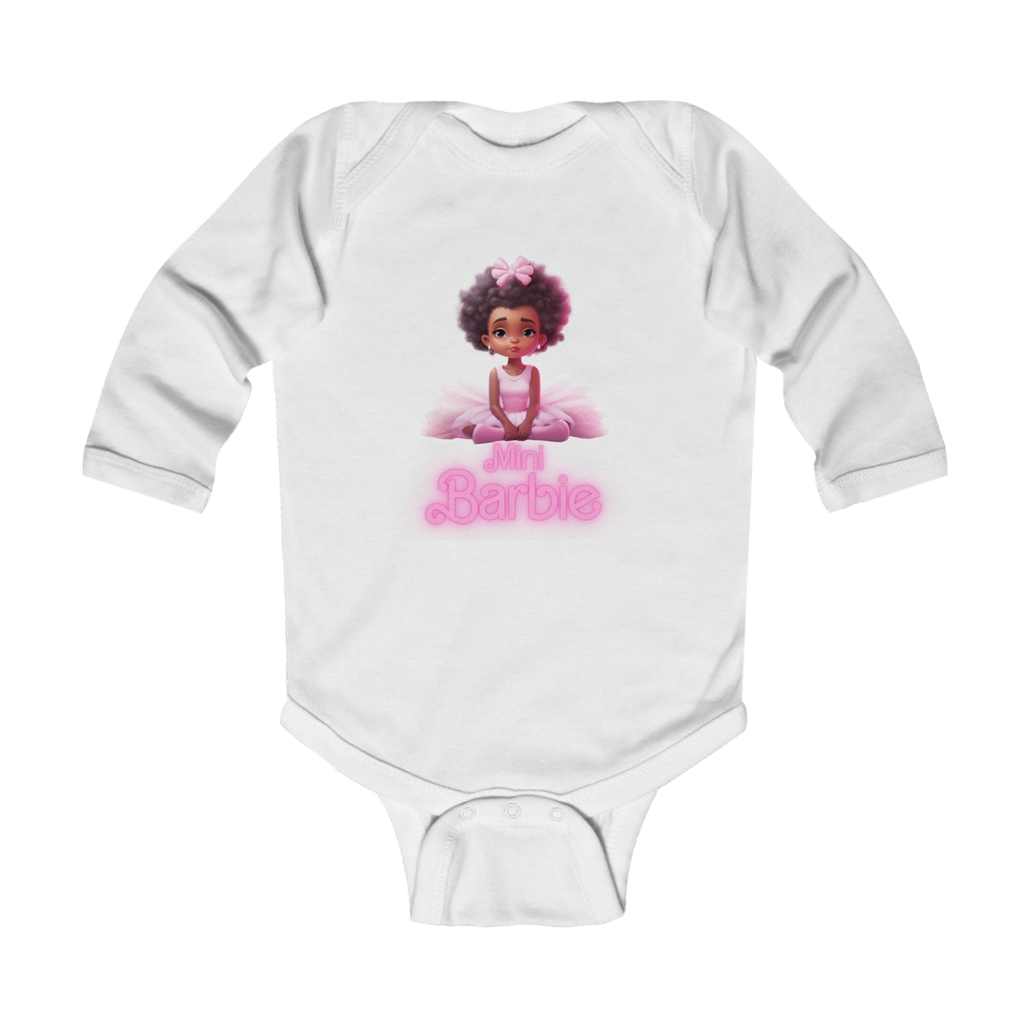 MiniBarbie Infant Long Sleeve Bodysuit